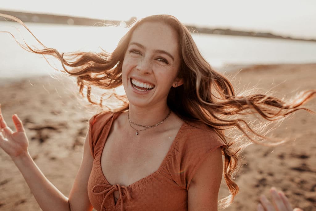 Golden hour portrait session at sunset in San Diego
