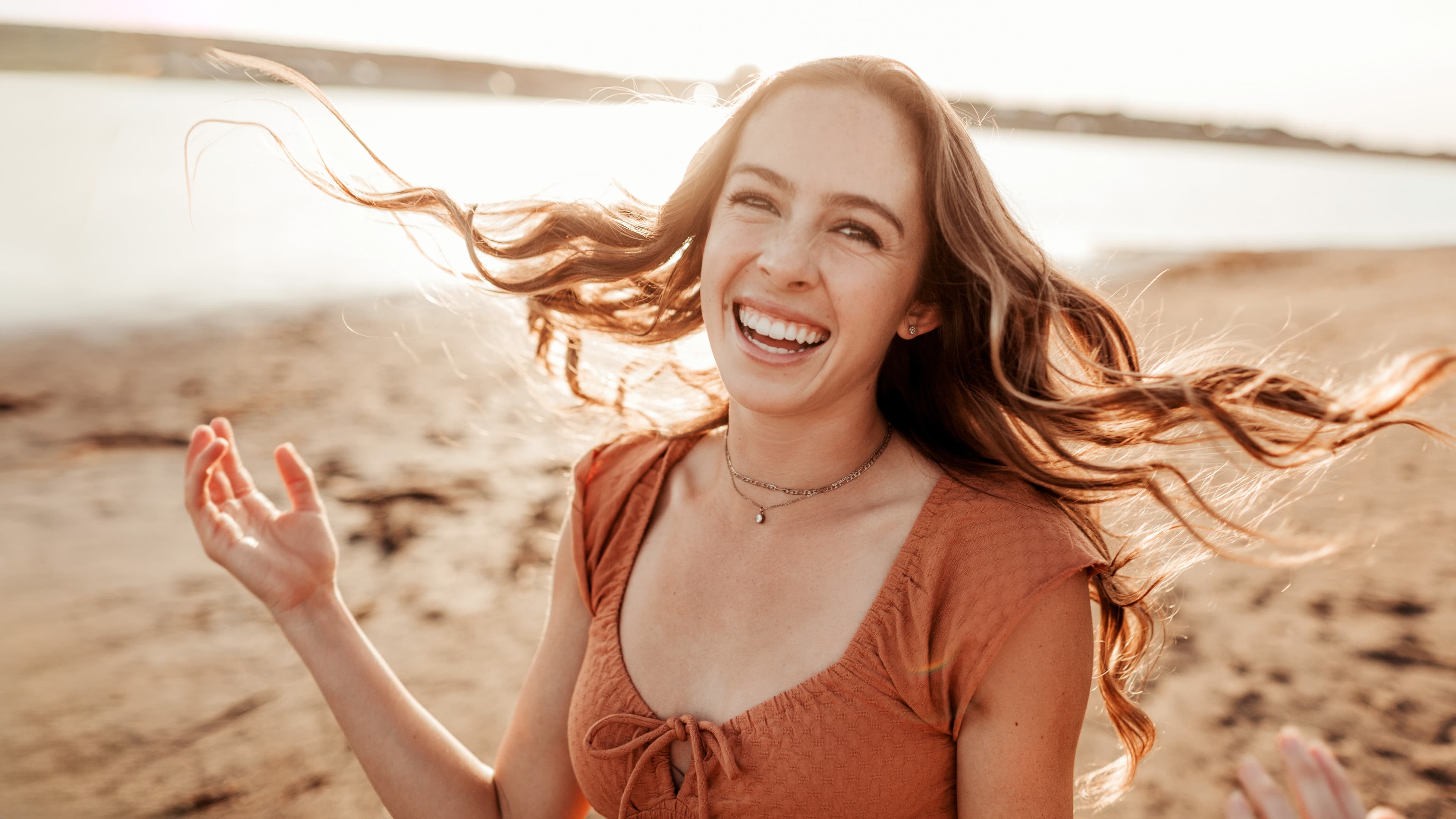 Golden hour portrait session at sunset in San Diego